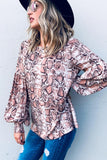 Man Eater Bubble Sleeve Top