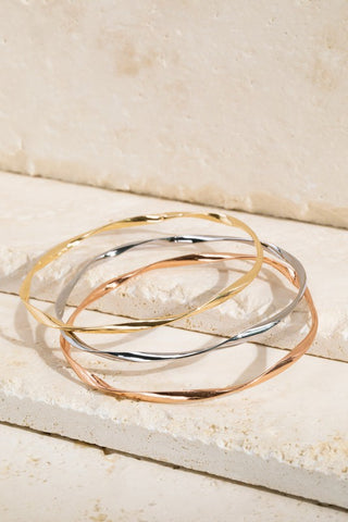 Set of 3 Wavy Bracelets