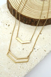 Open Cut Chevron Necklace