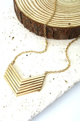 Boho Multi Chevron Necklace