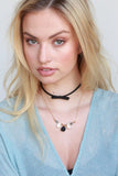 Ribbon Bow Leather Choker