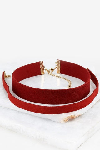 Faux Suede Choker