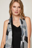 Abstract Chiffon Scarf