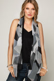 Abstract Chiffon Scarf