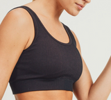 Ribbed Dry Brush Seamless Sports Bra