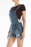 Summer Lovin Medium Wash Short Overall