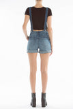 Summer Lovin Medium Wash Short Overall