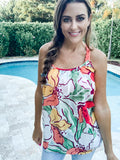 Laken Coral Floral Top