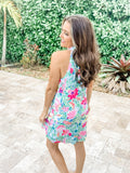 Paisley Floral Halter Dress