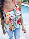 Laken Coral Floral Top