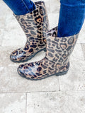 Leopard Rain Boots