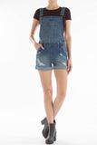 Summer Lovin Medium Wash Short Overall