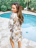 Floral Paisley Panel Boho Dress